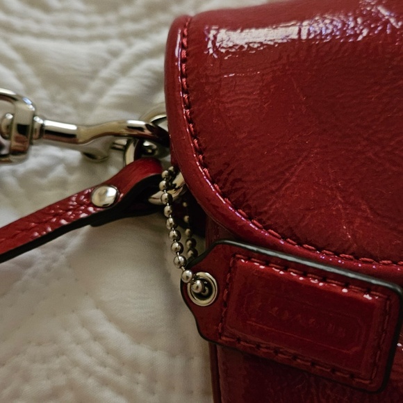Coach Clutch patent leather Red Clutch/wristlet - Picture 3 of 9
